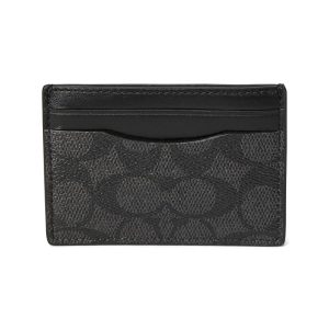 COACH Money Clip Card Case In Signature Canvas
