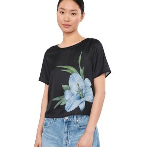 Karen Neuburger Elbow Sleeve Henley Sleepshirt