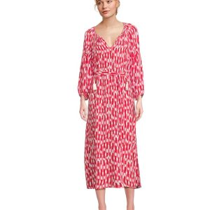Tommy Bahama Ikat Stripe Midi Dress