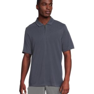 Johnston & Murphy Vintage Birdseye Zip Polo